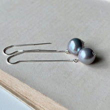 Load image into Gallery viewer, Silver Baroque Pearls 925 Silver Threaders