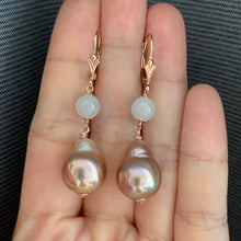 Load image into Gallery viewer, Icy Jade &amp; Pink-Gold Edison Pearls 14kRGF