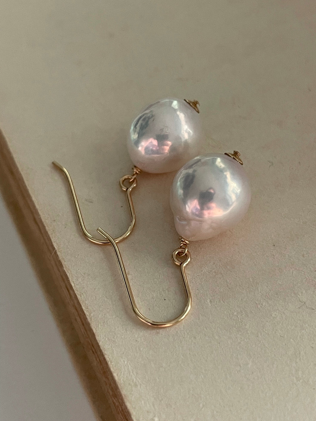 Simple Ivory Pearls on 14kGF
