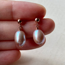 Load image into Gallery viewer, Lavender Freshwater Pearls on 14k RGF