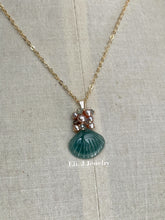 Load image into Gallery viewer, Exclusive to Eli. J: Bluish-Green Jade Shells, Pearls, Labradorite Necklace