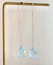 Load image into Gallery viewer, Sky Blue Topaz on 925 Silver Threaders