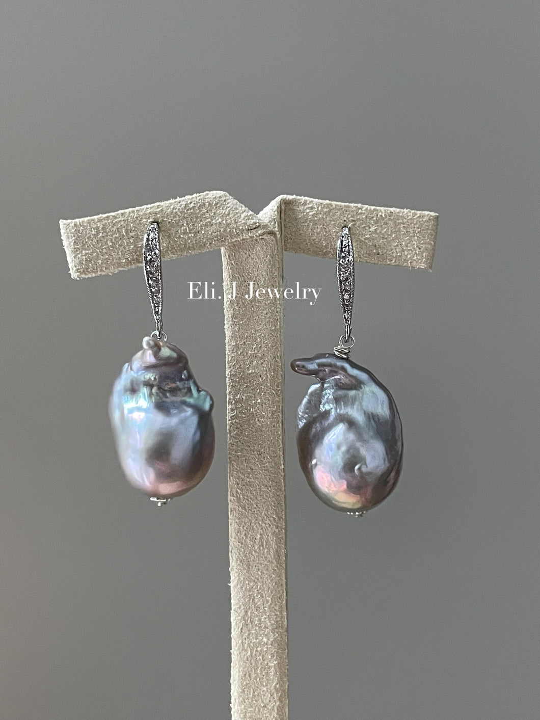 Silver Baroque Pearls on Sterling Silver