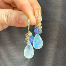 Load image into Gallery viewer, Shades of Blue #5: Rainbow Moonstone &amp; Gemstones