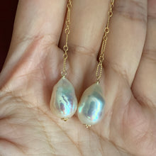 Load image into Gallery viewer, Lustrous White Pearls on 14k Gold Filled Studs