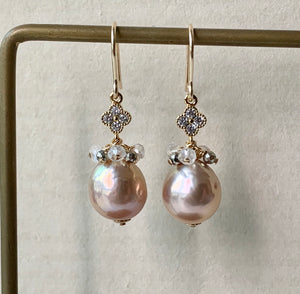 Peach-Light Gold Edison Pearls & Gems 14kGF