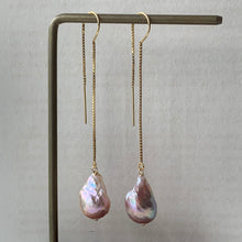 Load image into Gallery viewer, Unicorn Baby Edison Pearls 14kGF Threaders