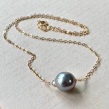 Load image into Gallery viewer, Silver Pearl 14kGF Necklace