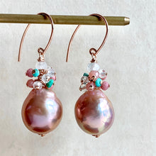 Load image into Gallery viewer, Pink Lavender Pearls Turquoise &amp; Gemstones 14k RGF