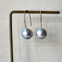 Load image into Gallery viewer, Gold Lustre Silver Pearls (Hand Forged) 14kGF Earrings