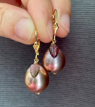 Load image into Gallery viewer, Lavender Edison Pearls, Watermelon Tourmaline on 14k Gold Filled