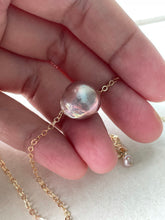 Load image into Gallery viewer, Rainbow-Pink Edison Pearl Necklace 14kGF