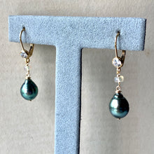 Load image into Gallery viewer, AAA Bluish-Mint Green Tahitian Pearls Opal 14kGF