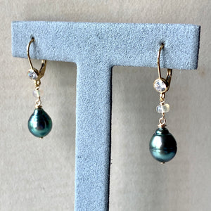 AAA Bluish-Mint Green Tahitian Pearls Opal 14kGF