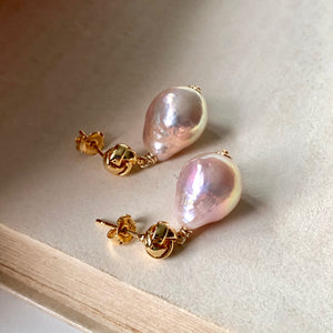 Unicorn Pink Edison Pearls on Knots
