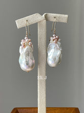 Load image into Gallery viewer, Large Ivory Baroque Pearls, Pink Opal &amp; Baby Pearls 14kGF Earrings