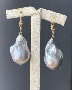Silver Baroque Pearls 14kGF Earrings