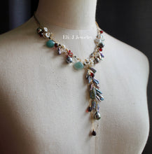 Load image into Gallery viewer, One-of-a-Kind: “Deep Sea Treasures”: Jade Shells, Tahitian Pearls, Keishi Pearls, Gemstone Necklace