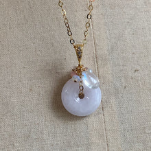 Load image into Gallery viewer, Lavender Jade &amp; Gems Necklace 14kGF