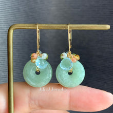 Load image into Gallery viewer, Eli. J Signature: Apple-Green Type A Jade &amp; Gems 14kGF