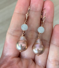 Load image into Gallery viewer, Icy Jade &amp; Pink-Gold Edison Pearls 14kRGF