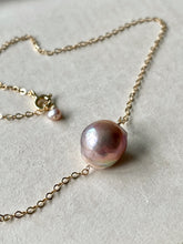 Load image into Gallery viewer, Rainbow-Pink Edison Pearl Necklace 14kGF