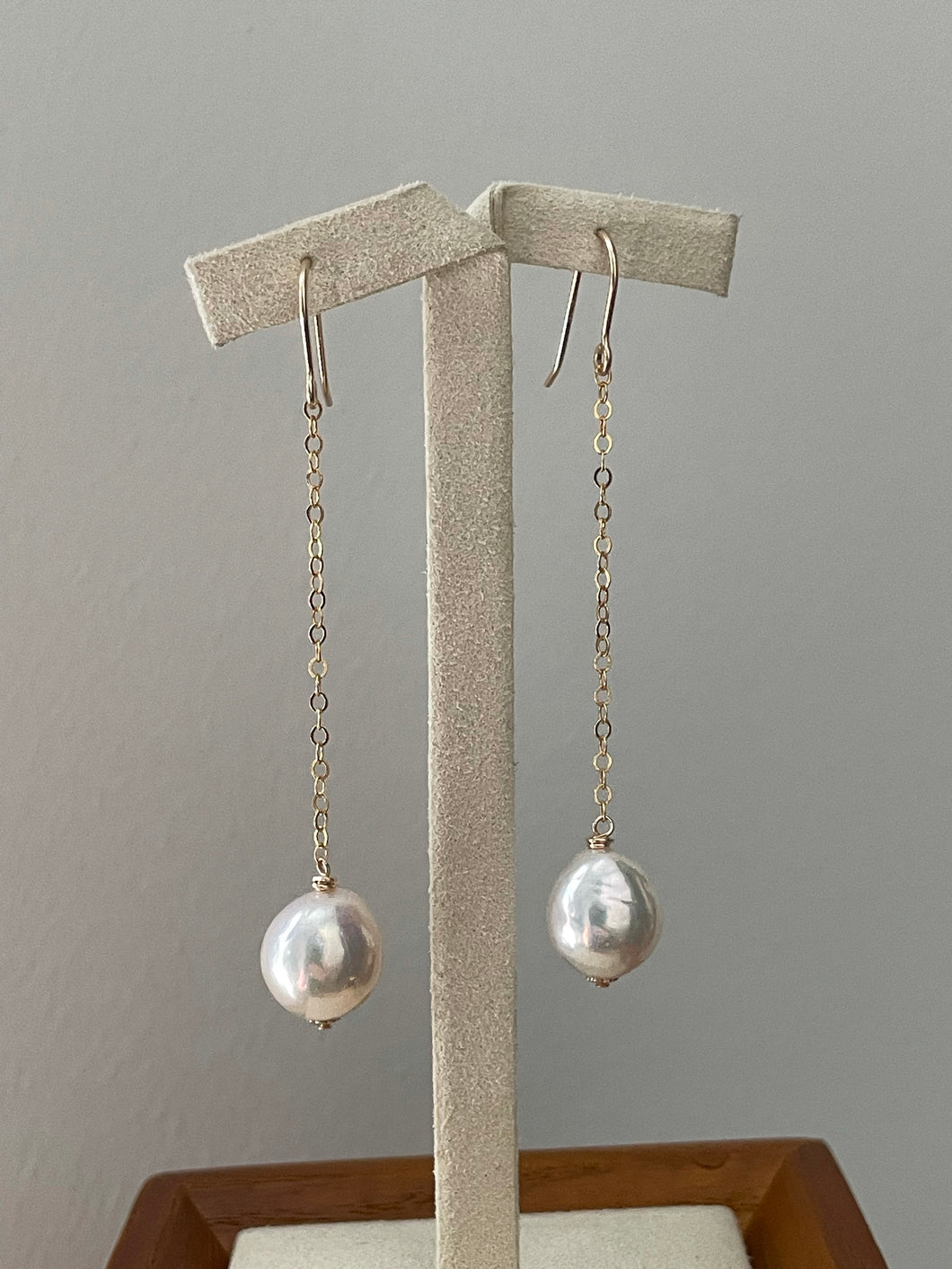 Dangle Ivory Pearls on 14kGF