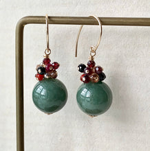 Load image into Gallery viewer, Deep Green Type A Jadeite &amp; Gems 14kGF