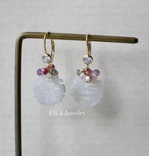Load image into Gallery viewer, Exclusive to Eli. J: 喜喜 Double Happiness Lavender Jade &amp; Gems 14kGF