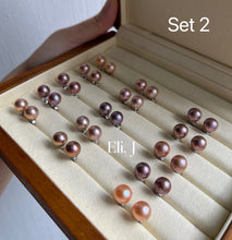 Load image into Gallery viewer, Perfect Round 9-9.5mm Top Edison Pearl Earring Studs