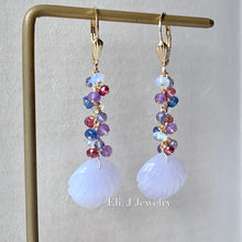 Load image into Gallery viewer, Jade Shells #10 (Lavender): Amethyst, Pink Tourmaline 14kGF