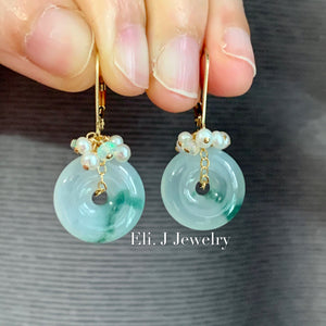 Eli. J Signature: Floral Jade Donuts, Pearls & Opal 14kGF