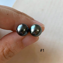 Load image into Gallery viewer, AA Tahitian Pearl Studs 14kGF: #1-3
