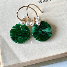 Load image into Gallery viewer, 喜喜 #4: Double Happiness Old-Mine Jade &amp; Pearls