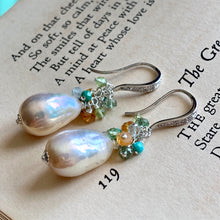Load image into Gallery viewer, Summer Gems Edison White Pearls on Sterling Silver