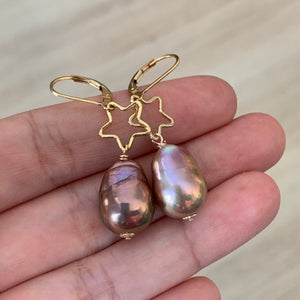 Stars AAA Rainbow Edison Pearls 14kGF