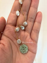 Load image into Gallery viewer, Eli. J Exclusive: 喜喜 Mint Green Jade, Keshi Pearls 14kGF Necklace