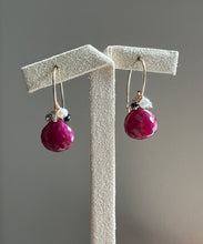 Load image into Gallery viewer, Ruby, Rutile 14kGF Earrings