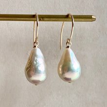 Load image into Gallery viewer, White Drop Edison Pearls on 14k Gold Filled