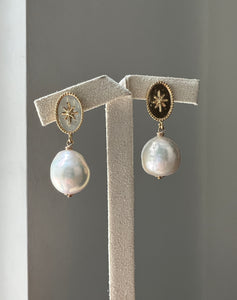 Ivory Freshwater Vintage Star Studs