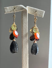 Load image into Gallery viewer, AAA Black Rutile, Gemstones 14kGF Earrings
