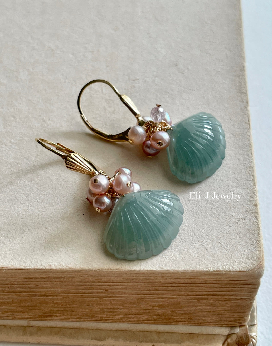 Jade Shells #9: Pink Pearls, Purple Spinel