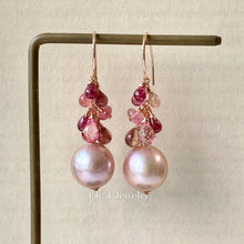 Load image into Gallery viewer, Large AAA Pink Edison Pearls, Pink Tourmaline &amp; Pink Topaz 14kRGF