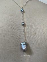 Load image into Gallery viewer, Silver Baroque &amp; Keshi Pearls Y Necklace 925 Silver