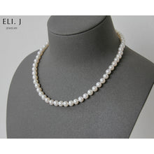 Load image into Gallery viewer, [Only One] Classic Ivory Pearl (7-7.5mm) Necklace 925 Silver