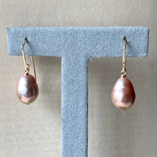Load image into Gallery viewer, Pink AAA Edison Pearls (Hand Forged) 14kGF Earrings