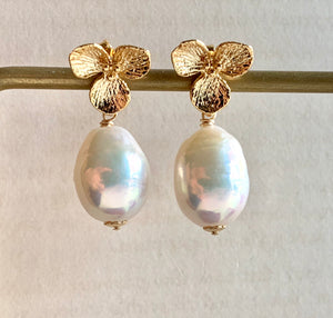 White Edison Pearls on Flowers