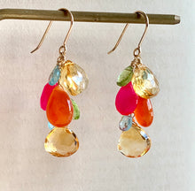 Load image into Gallery viewer, Colorful Gems- Citrine, Carnelian, Hot Pink