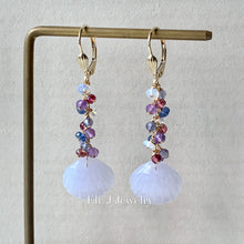 Load image into Gallery viewer, Jade Shells #10 (Lavender): Amethyst, Pink Tourmaline 14kGF
