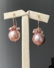 Load image into Gallery viewer, Purple-Pink Edison Pearls &amp; Gems 14kGF Earrings